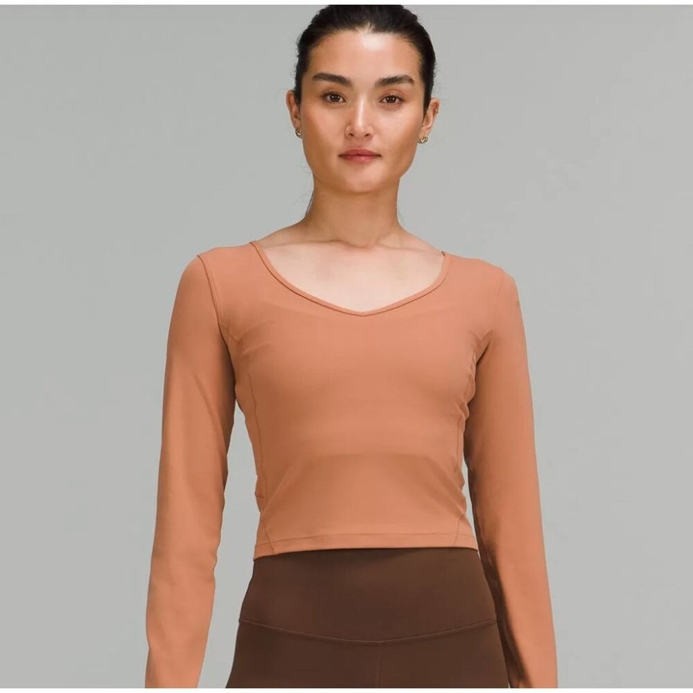 NWT LULULEMON Align Long Sleeve Top in Camel Size 6‎